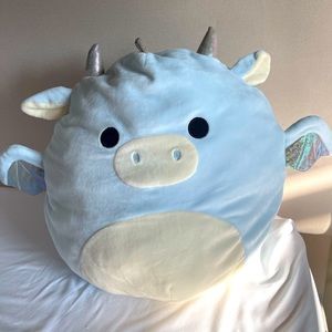 Squishmallow 12” blue dragon